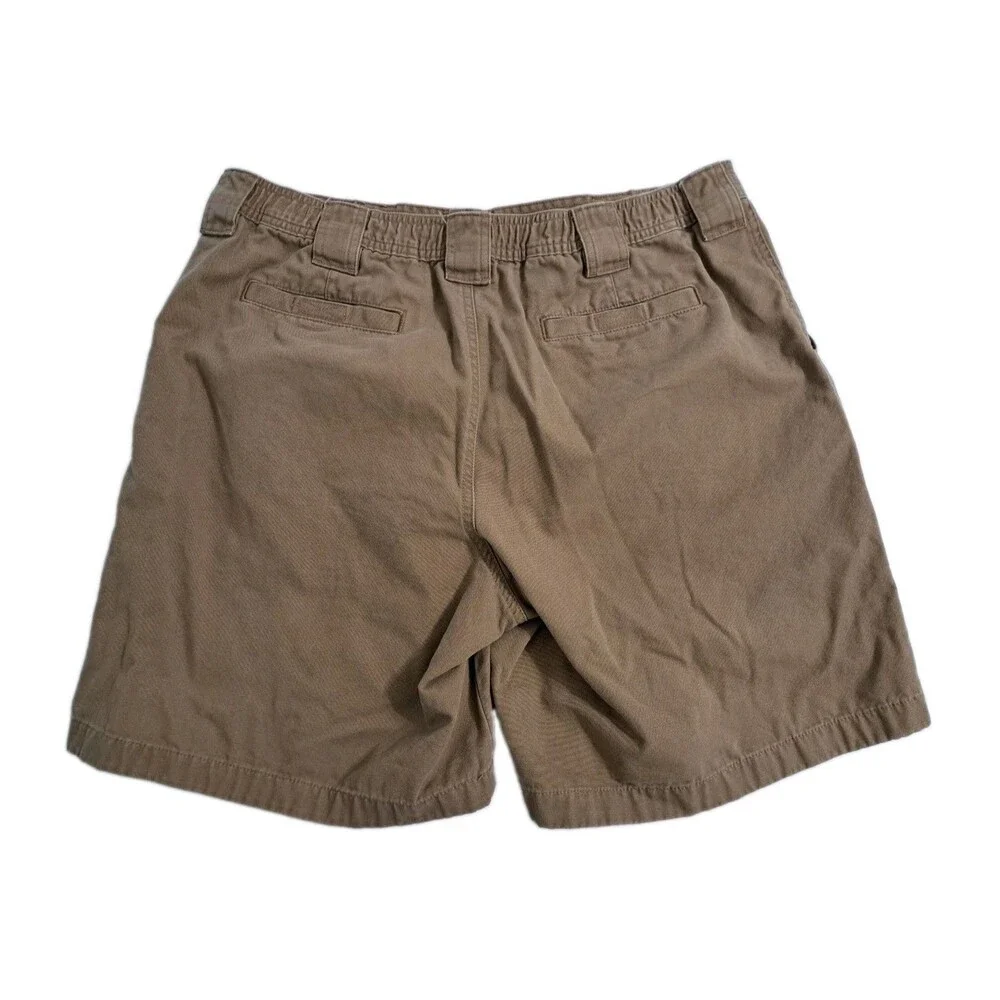 LL Bean Cargo Shorts Mens 38 Brown Safari Utility Dark Khaki Canvas Hike Fishing